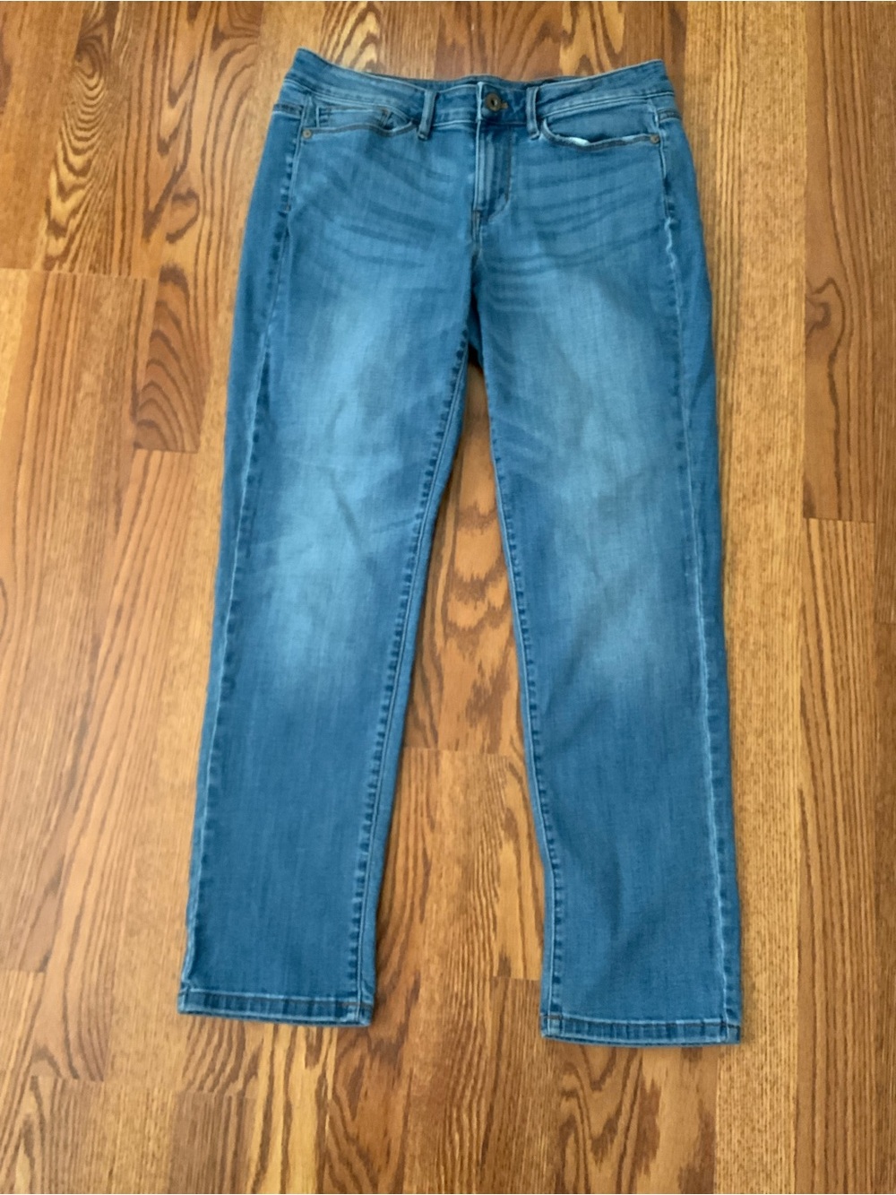 J.Jill Girls Boyfriend Ankle Straight Jeans Blue Size 8 27in Inseam #0024